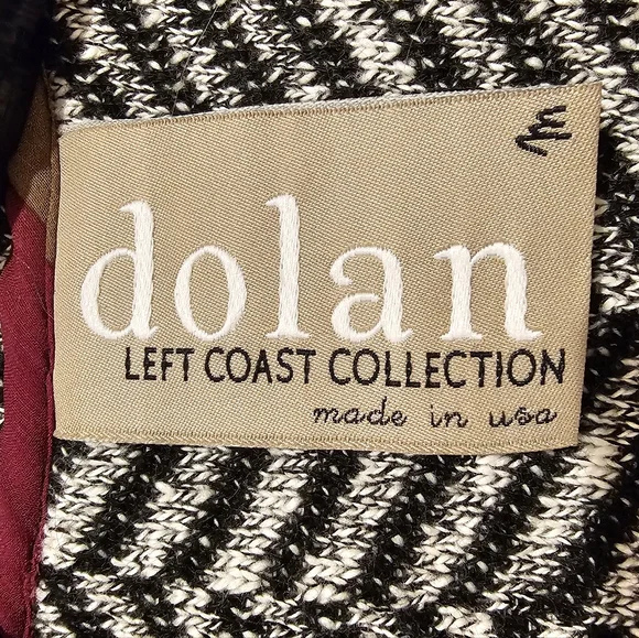 Dolan Herringbone "Chevron" Relaxed Fit Blazer Black and White Adorable … - Picture 4 of 10